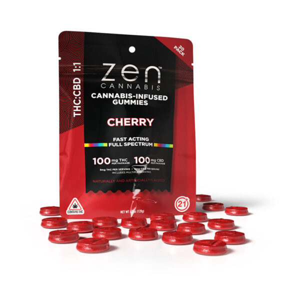 CHERRY 1:1 THC:CBD 20-PACK GUMMIES