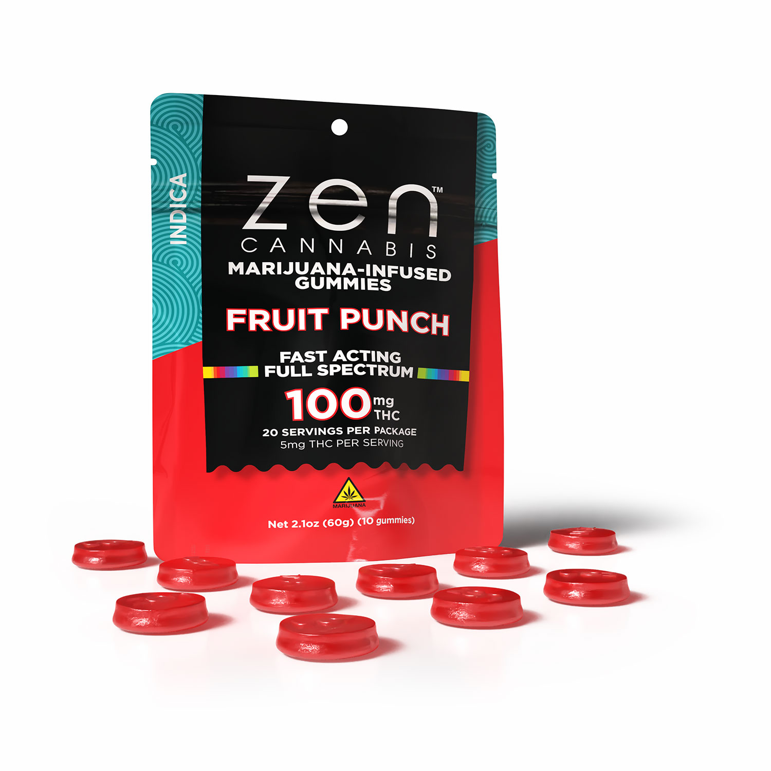 ZMT-FPI-W-Camera FRUIT PUNCH INDICA 10-PACK GUMMIES