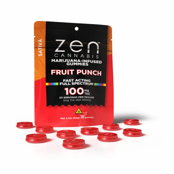 FRUIT PUNCH SATIVA 10-PACK GUMMIES