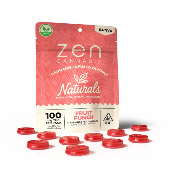FRUIT PUNCH INDICA NATURALS 10-PACK GUMMIES
